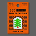 DDC-223 Great Outdoors Tree enamel jean jacket pin by Draplin Design Co.