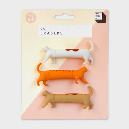 Cat Erasers, Set of 3