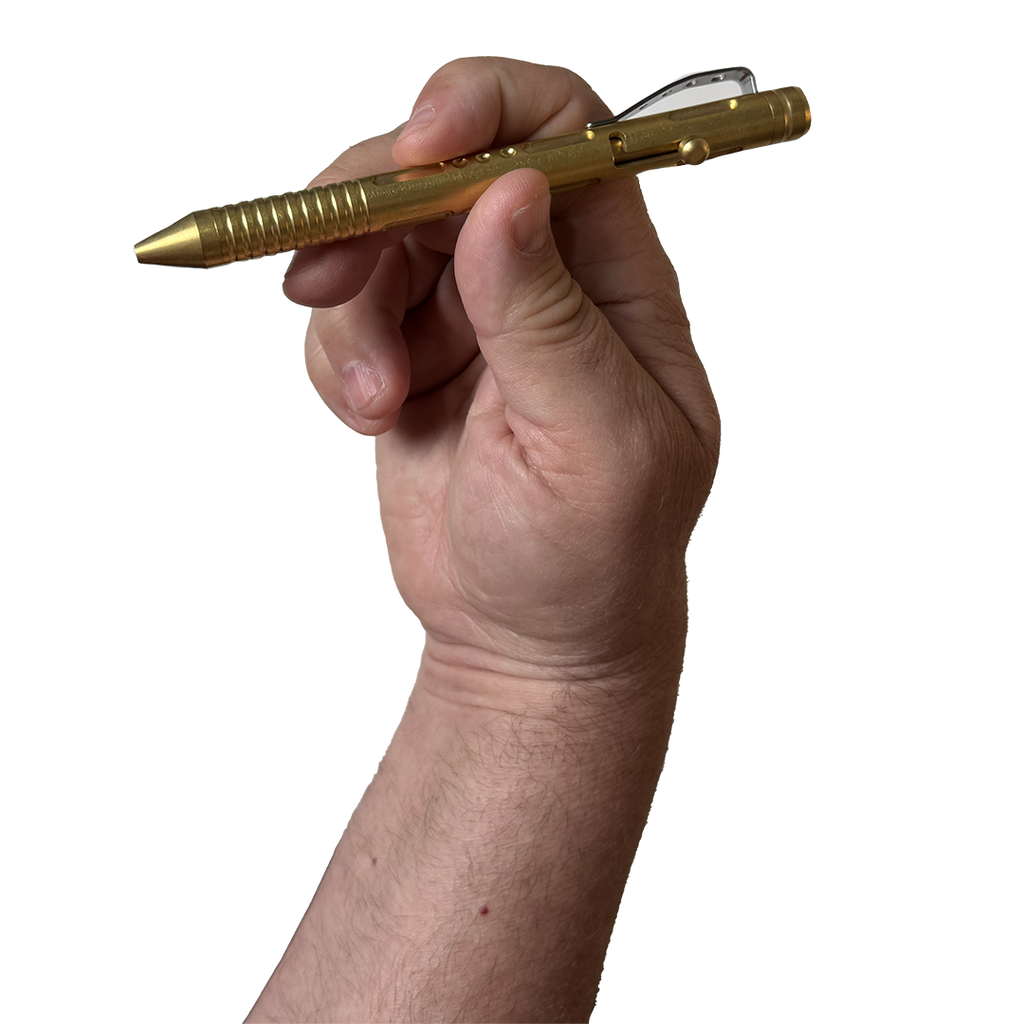 Bolt-Action Brass Pen, solid brass bolt action pen, from Lucky Jack