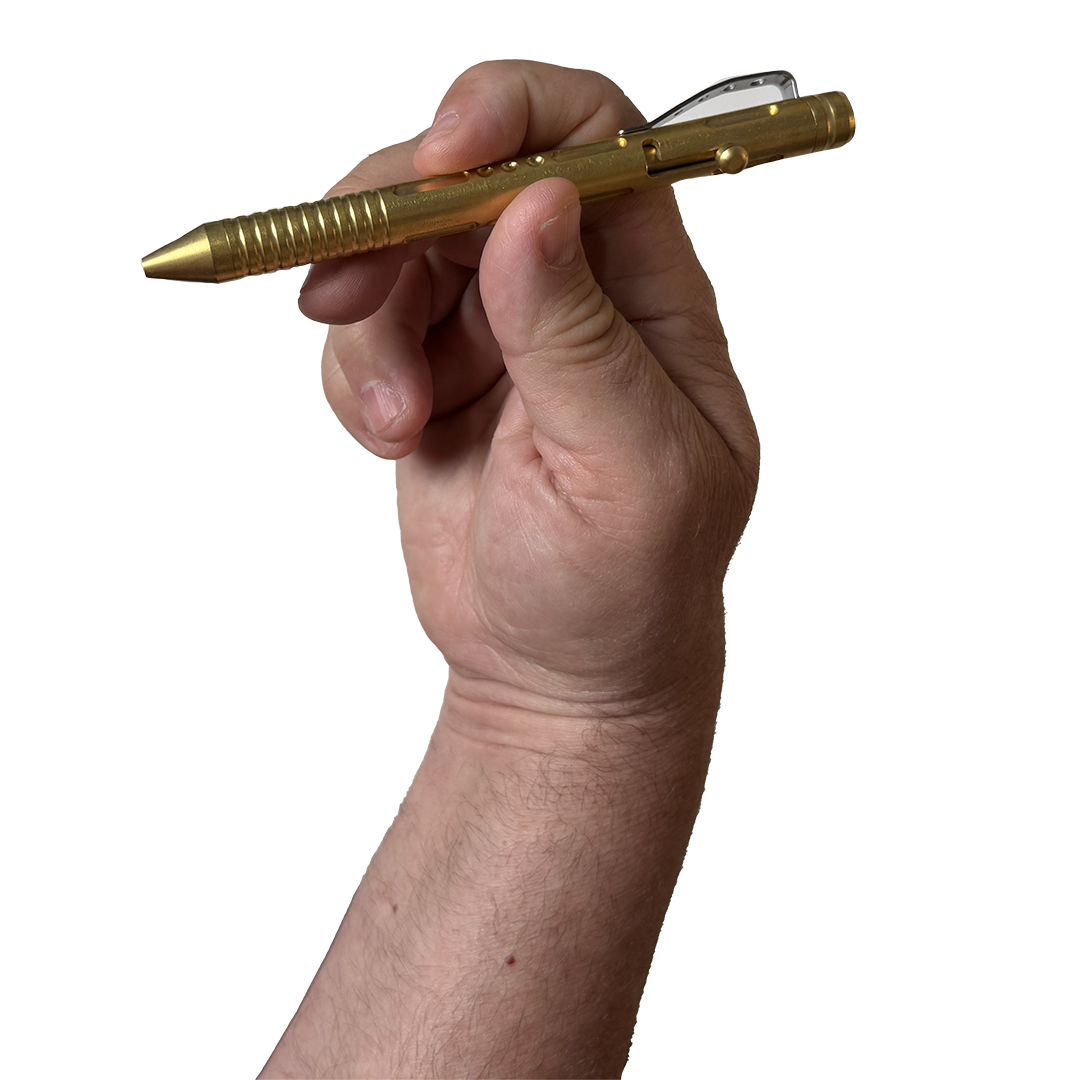 Bolt-Action Brass Pen, solid brass bolt action pen, from Lucky Jack
