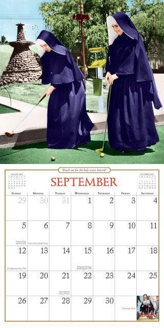 Nuns Having Fun Wall Calendar 2027