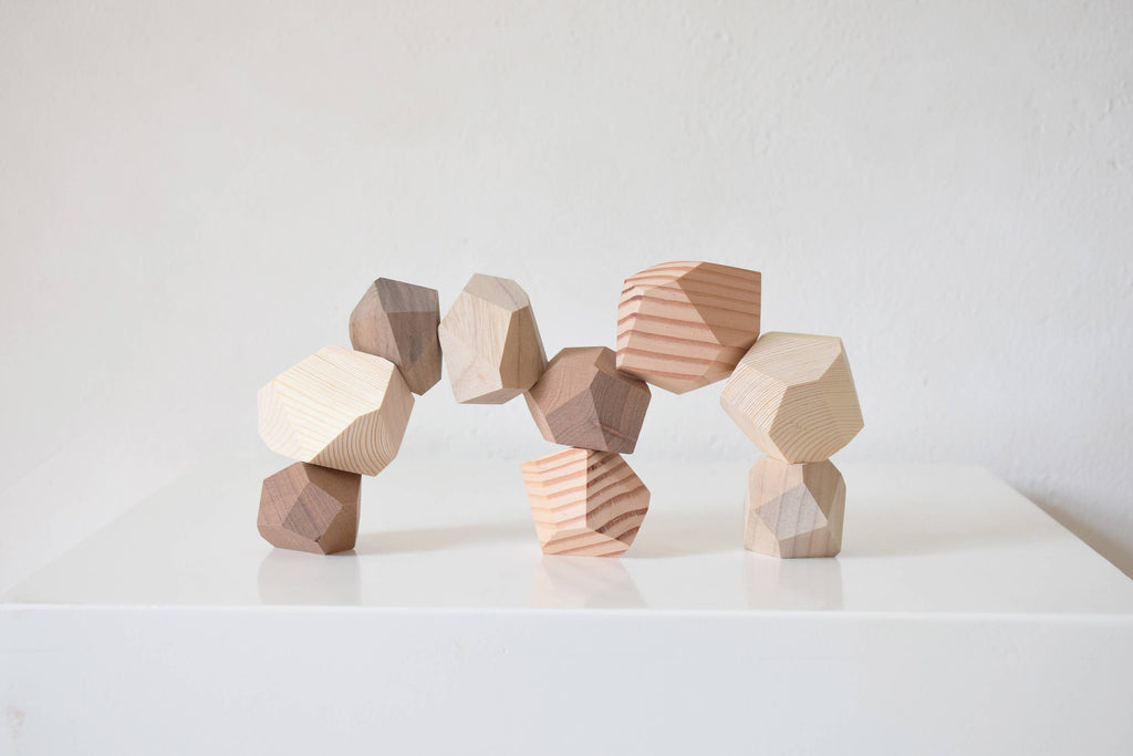 Balance Stones in Five Woods