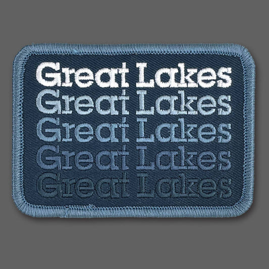 DDC-256 Great Lakes Stack embroidered souvenir patch by Draplin Design Co.