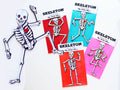 Aimant de réfrigérateur articulé | Squelette | Décoration de fête d'Halloween
