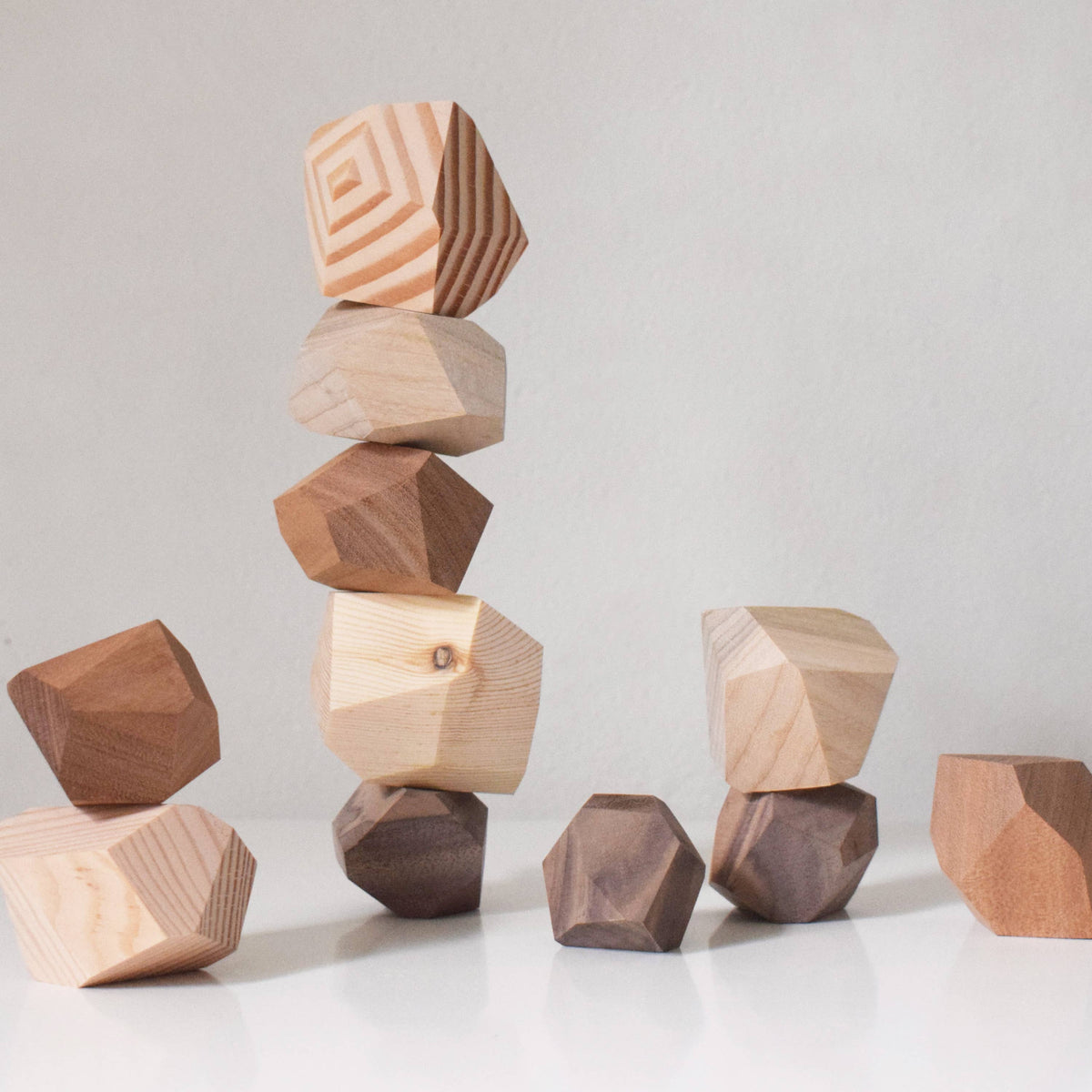 Balance Stones in Five Woods