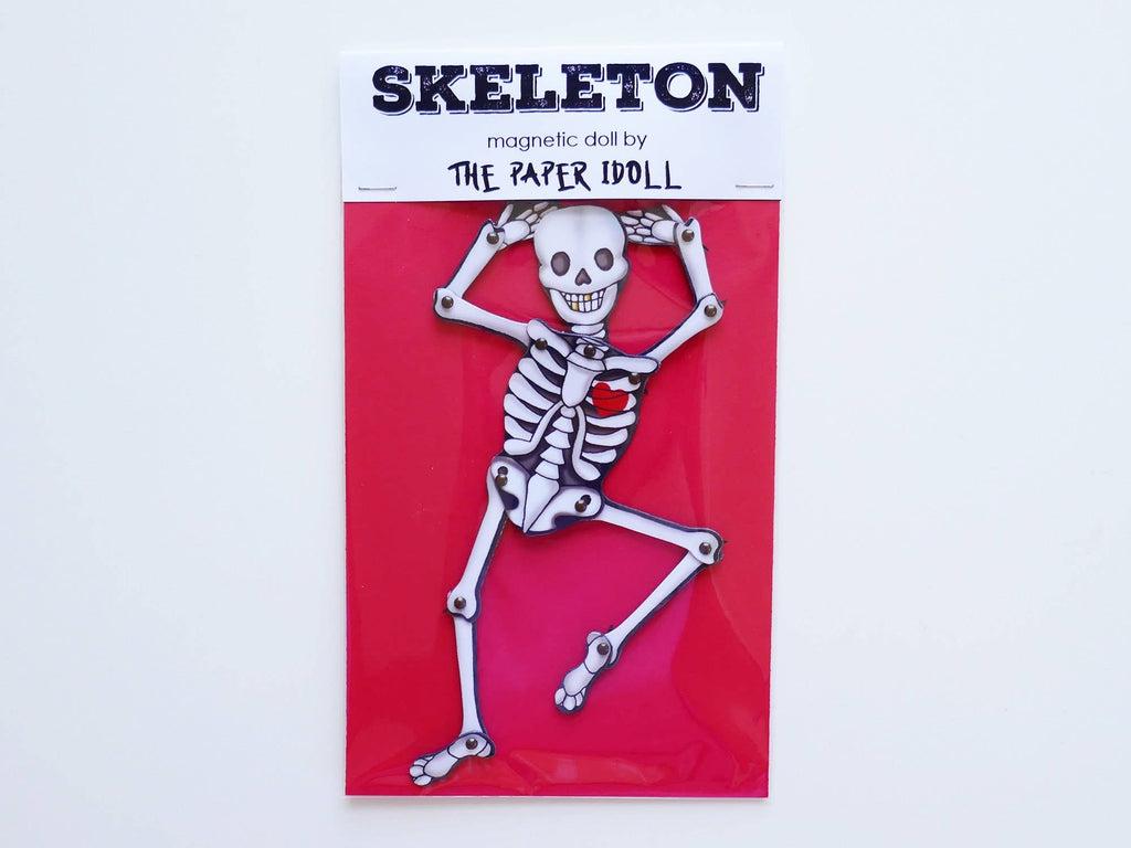 Aimant de réfrigérateur articulé | Squelette | Décoration de fête d'Halloween