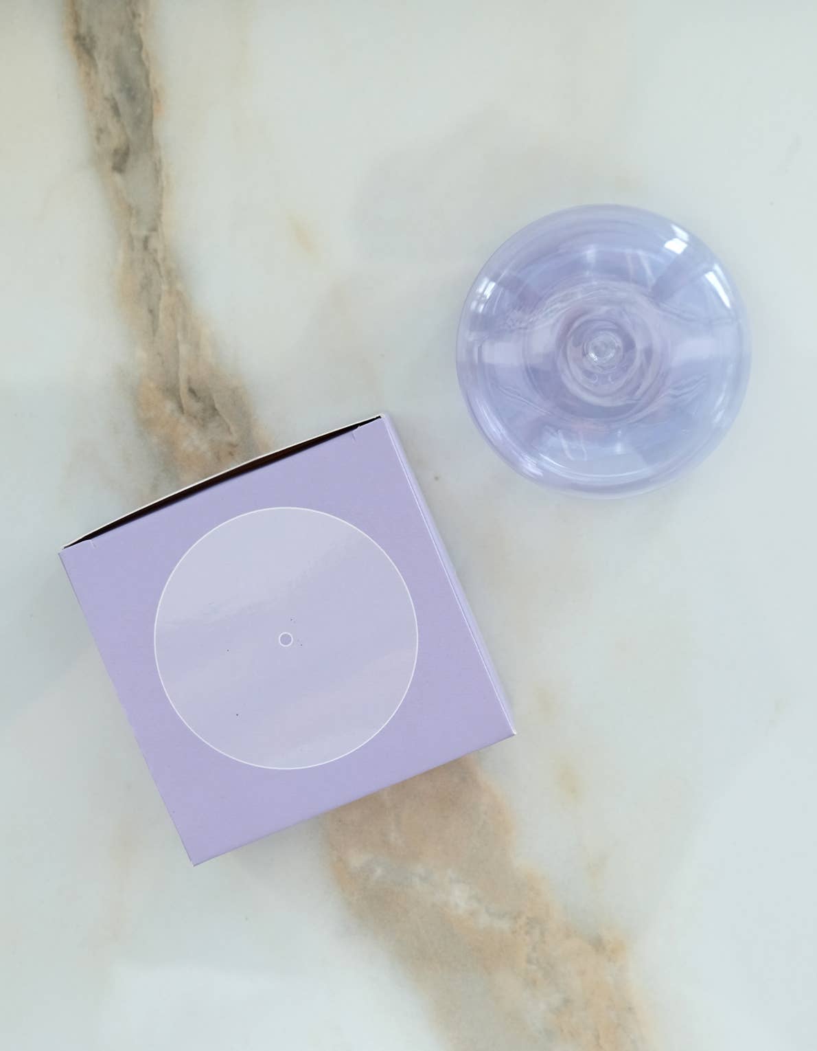 Handblown Glass Incense Holder, bubble glass design, from BOTANICA
