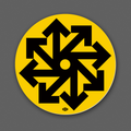 DDC-373 Chaos Arrows vinyl decal by Draplin Design Co.