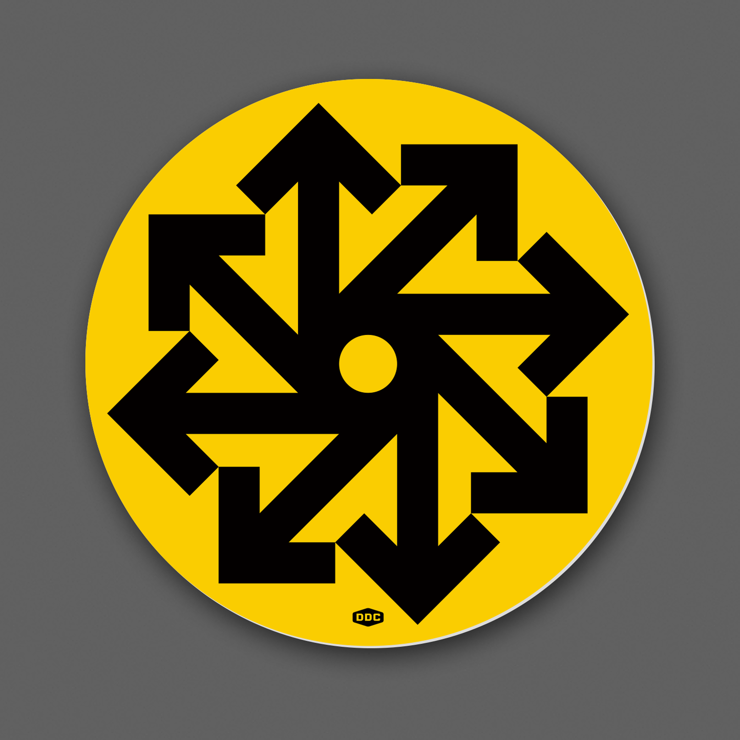 DDC-373 Chaos Arrows vinyl decal by Draplin Design Co.