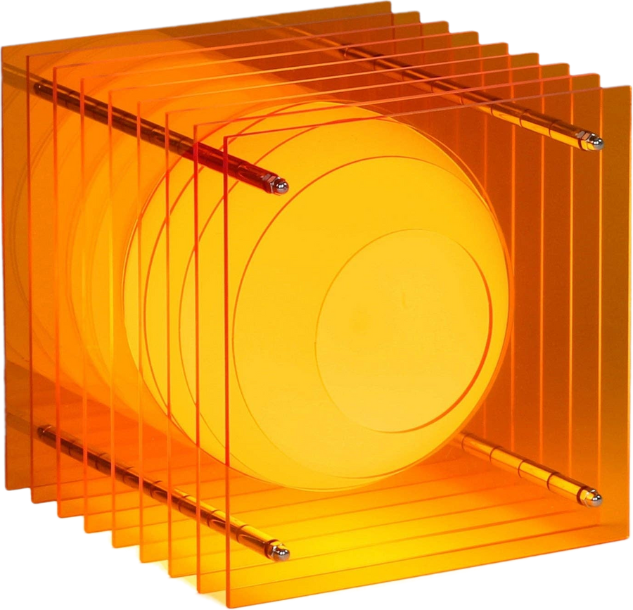 BANG Lop light in amber cast acrylic