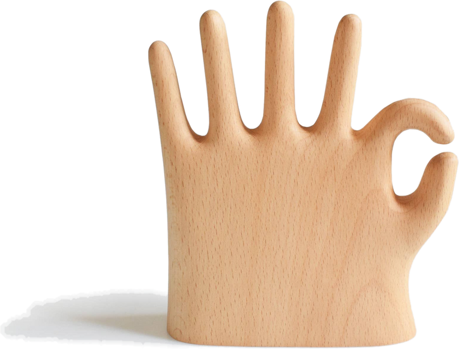 Senser Woodcraft More Fingers jewelry stand carved in beech