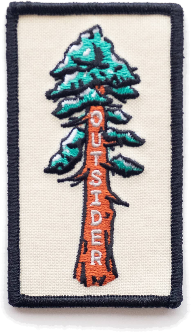 Union Made sequoia tree iron-on patch