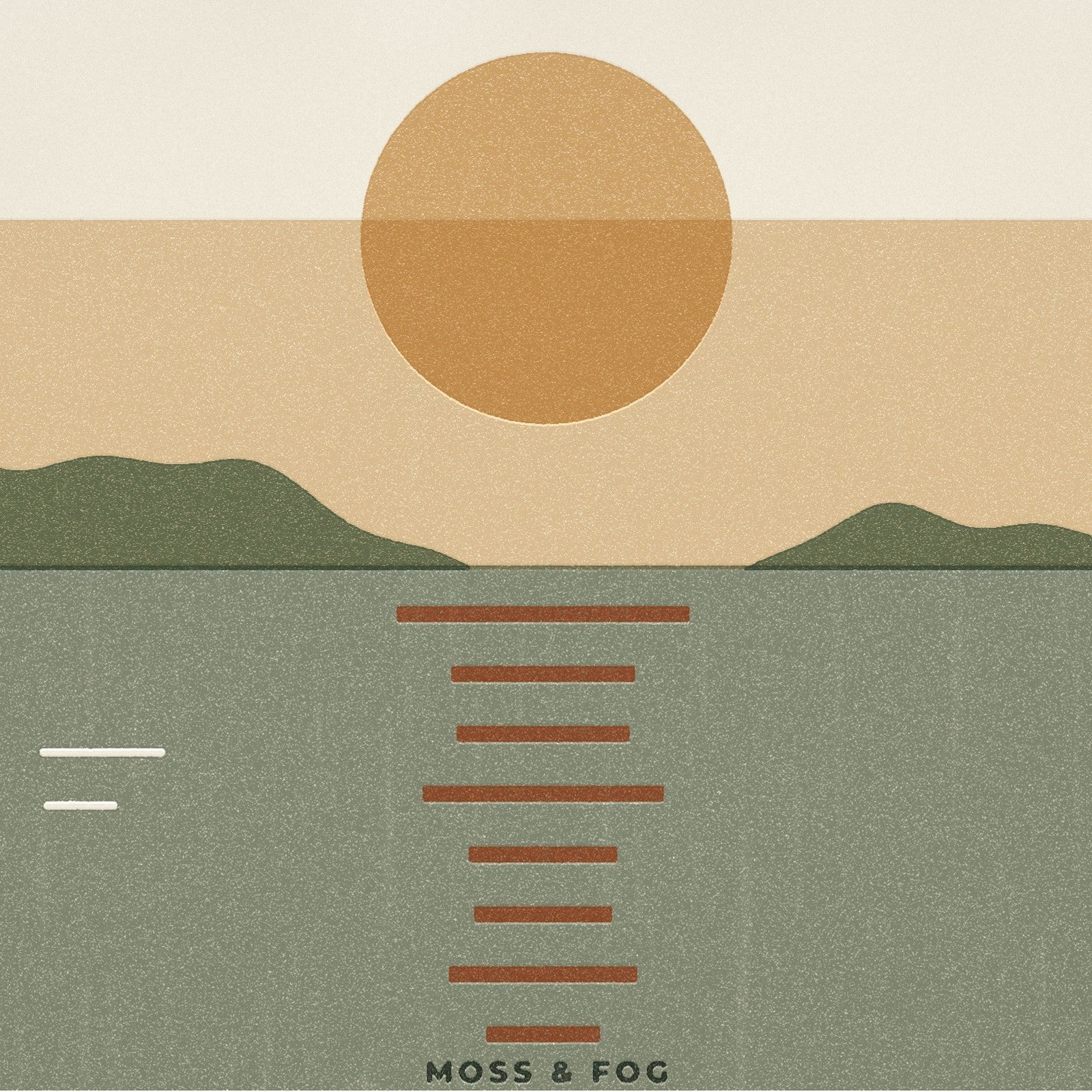 Still Water desktop wallpaper by Moss and Fog with riso style grain