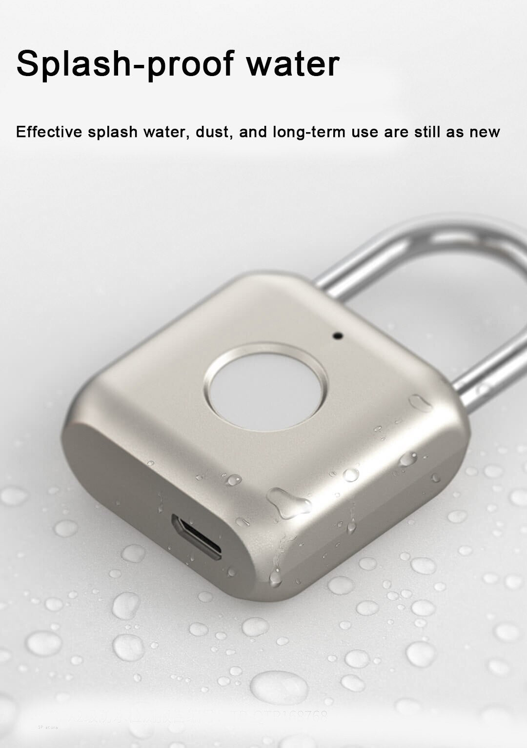 USB Waterproof Electronic Fingerprint Safety Padlock