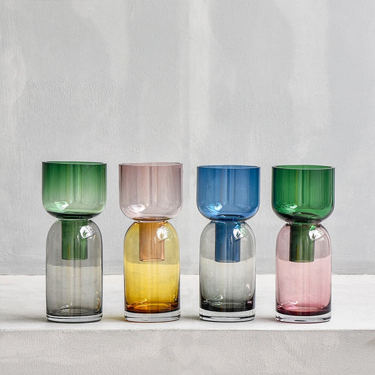 Modern Design Two-Way Glass Vases