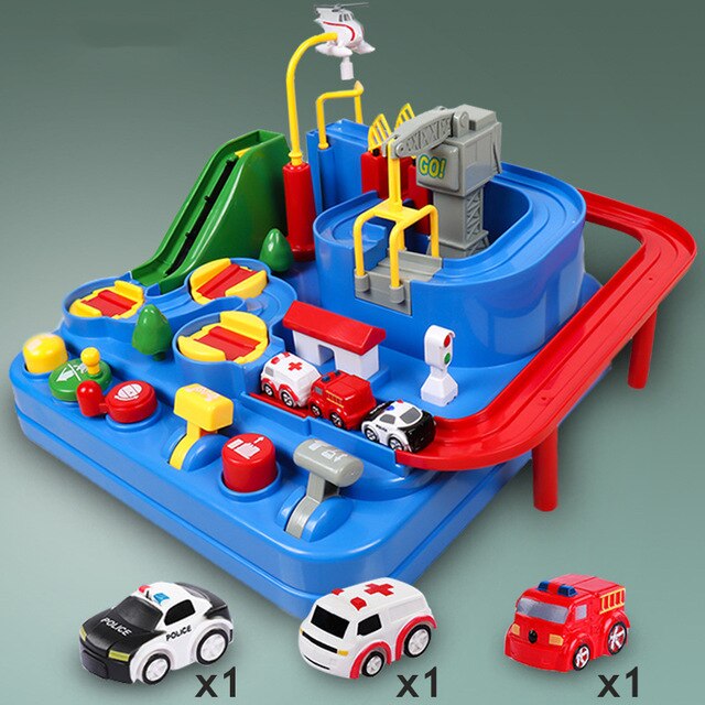 Colorful Adventure Track for Cars and Trucks