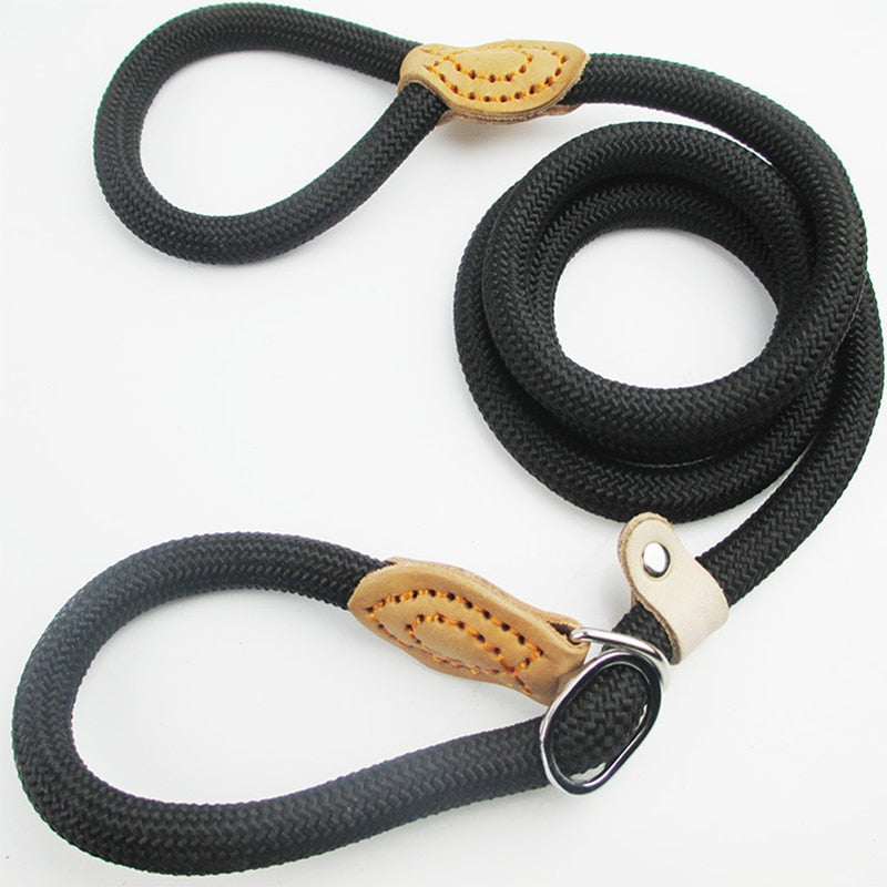 Heavy duty braided rope dog leash