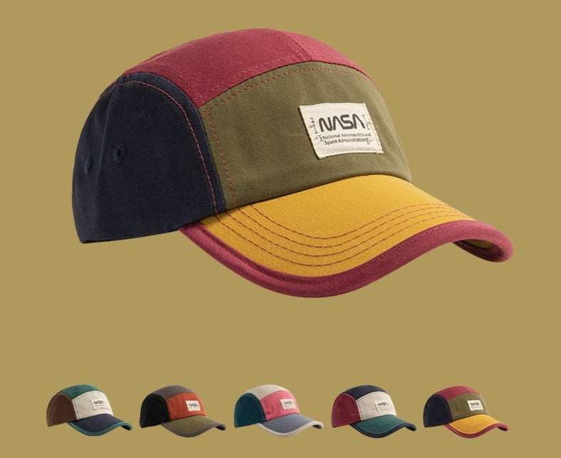 Colorblock vintage NASA baseball cap