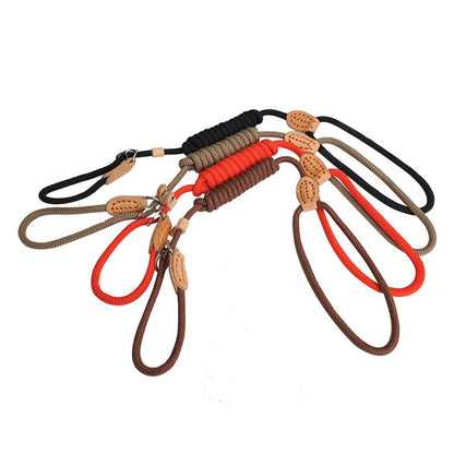 Heavy duty braided rope dog leash