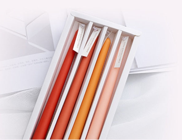 Gradient Color Soy Wax Taper Candles