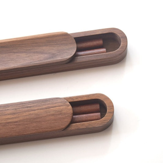 High-grade Black Walnut Chopsticks Set with Case